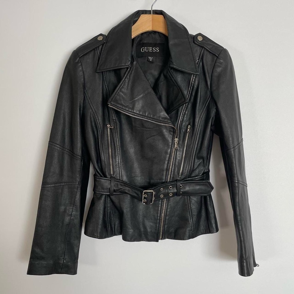 GUESS Black Women's Leather Jacket